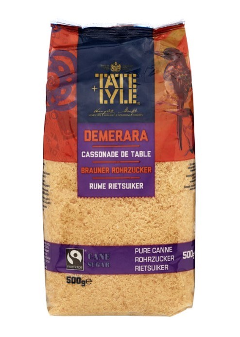 Tate & Lyle Demerara løst sukker 500g 0